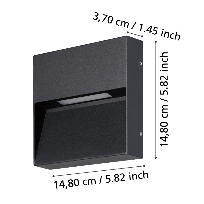 Eglo - LED Spoljna zidna lampa LED/4,8W/230V IP65