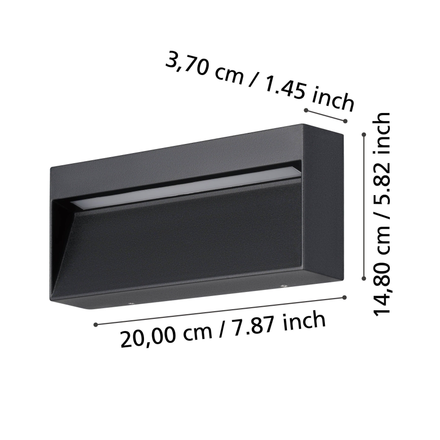 Eglo - LED Spoljna zidna lampa LED/4,8W/230V IP65