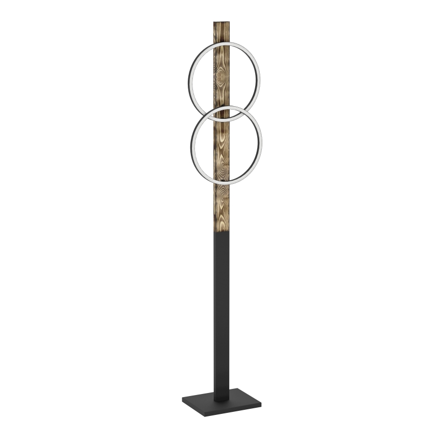 Eglo - Podna LED lampa 2xLED/12W/230V 3000K braon/crno