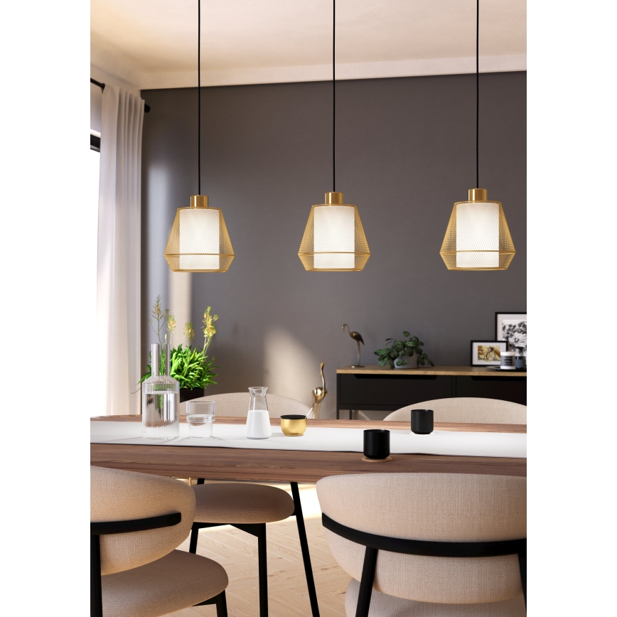 Eglo - Luster na sajli 3xE27/40W/230V