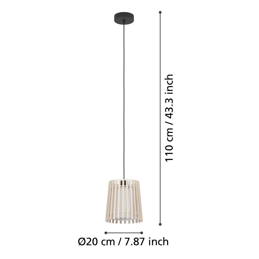 Eglo - Luster na sajli 1xE27/25W/230V