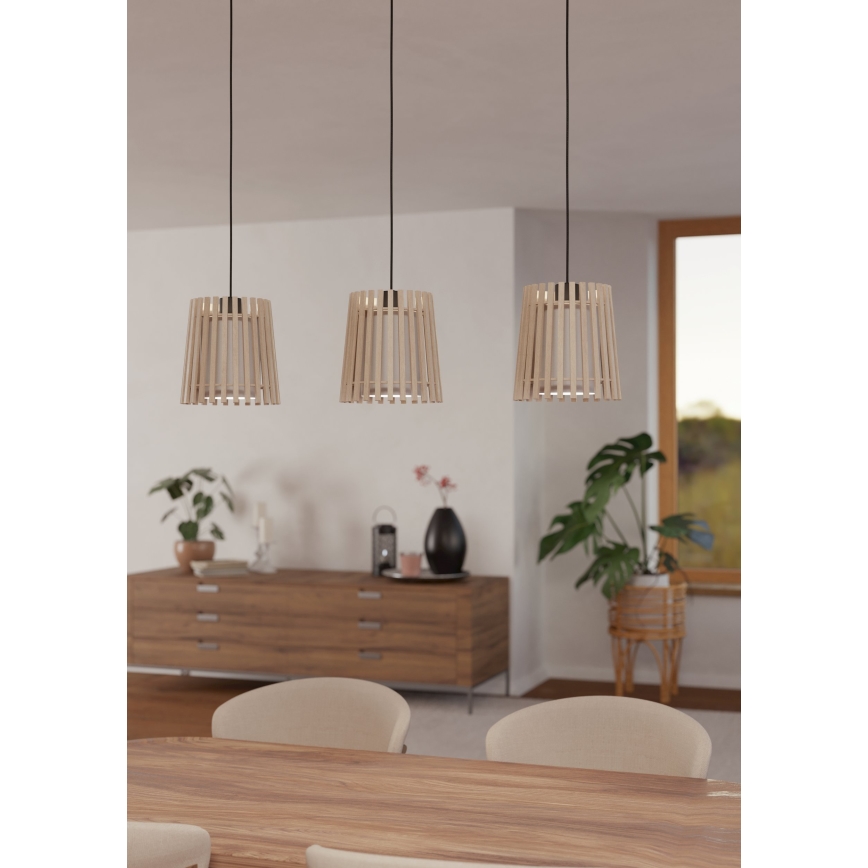 Eglo - Luster na sajli 3xE27/25W/230V