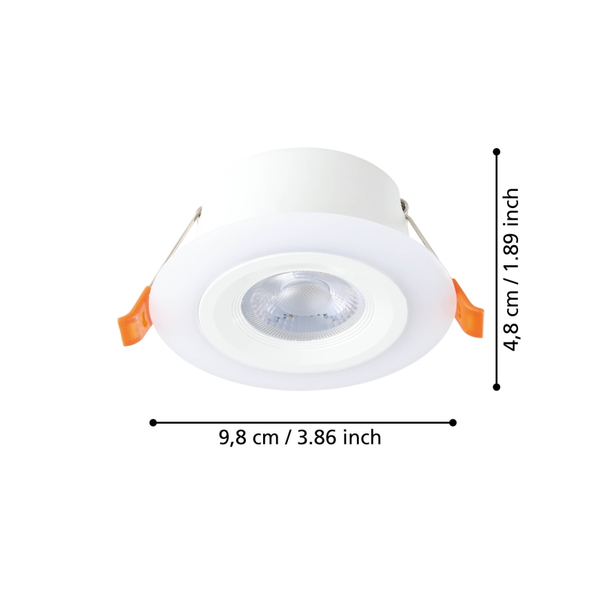 Eglo - LED Ugradbena lampa LED/4,8W/230V bela