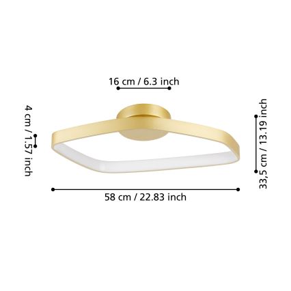 Eglo - LED Prigušiva plafonjera LED/25,2W/230V