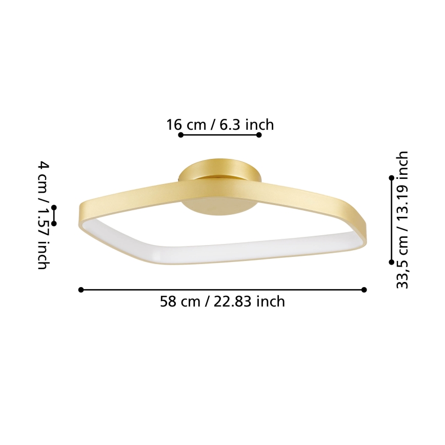 Eglo - LED Prigušiva plafonjera LED/25,2W/230V