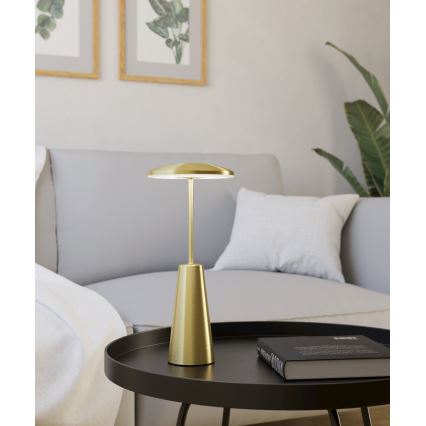 Eglo - LED Prigušiva dodirna vanjska lampa LED/2,8W/5V 2400K/3000K/4000K 5200 mAh IP54 zlatna