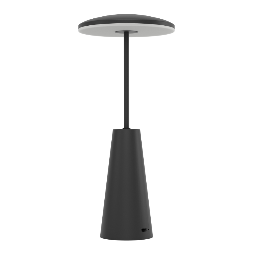 Eglo - LED Prigušiva dodirna vanjska lampa LED/2,8W/5V 2400K/3000K/4000K 5200 mAh IP54 crno