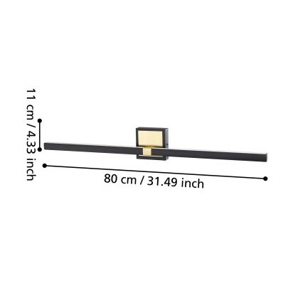 Eglo - LED Zidna lampa za kupatilo LED/17,5W/230V IP44