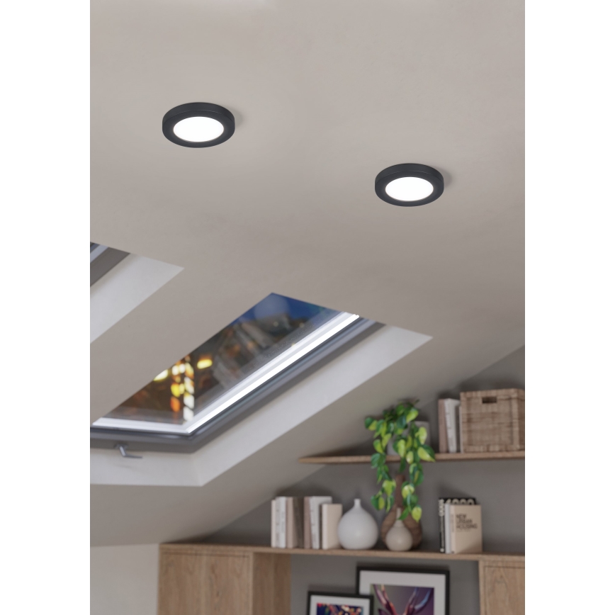Eglo - LED Ugradbena lampa LED/5,5W/230V 4000K crno