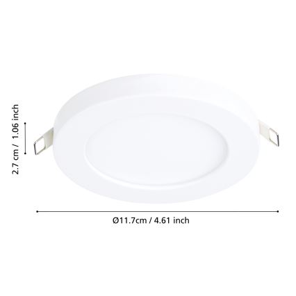 Eglo - LED Ugradbena lampa LED/5,5W/230V 4000K bela
