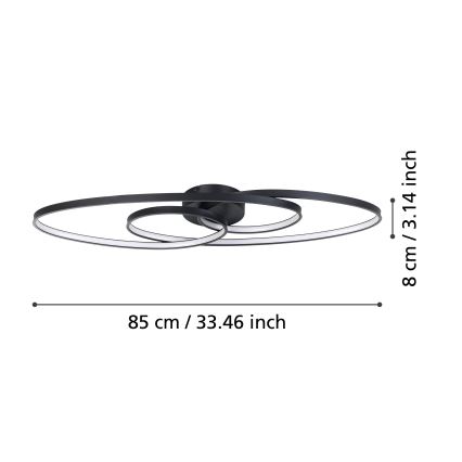 Eglo - LED Prigušiva plafonjera LED/38W/230V