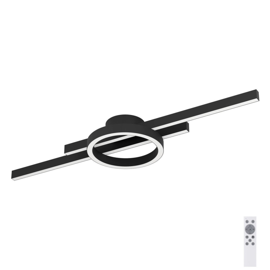 Eglo - LED RGBW Prigušiva plafonjera LED/23,5W/230V 2700-6500K crno + Daljinski upravljač