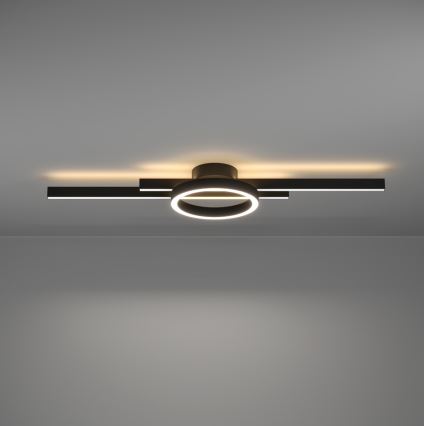 Eglo - LED RGBW Prigušiva plafonjera LED/23,5W/230V 2700-6500K crno + Daljinski upravljač