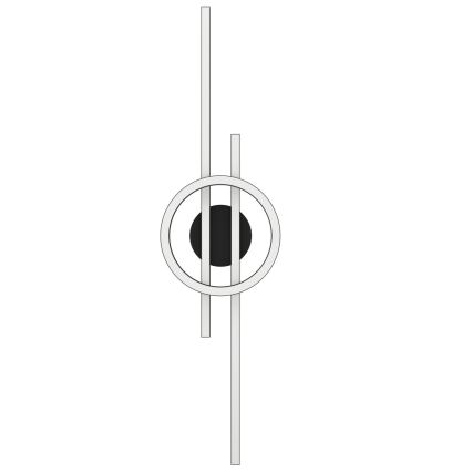Eglo - LED RGBW Prigušiva plafonjera LED/23,5W/230V 2700-6500K crno + Daljinski upravljač