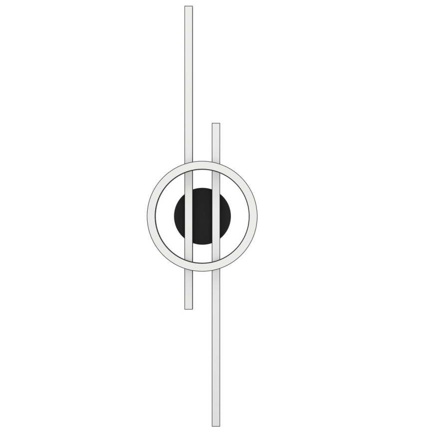 Eglo - LED RGBW Prigušiva plafonjera LED/23,5W/230V 2700-6500K crno + Daljinski upravljač