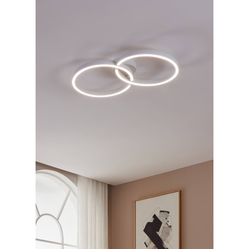 Eglo 900954 - LED RGBW Prigušiva plafonjera LED/19,5W/230V 2700-6500K bela + Daljinski upravljač