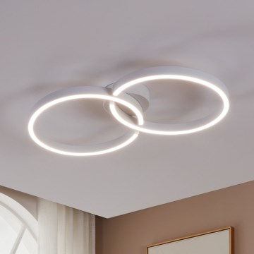 Eglo 900954 - LED RGBW Prigušiva plafonjera LED/19,5W/230V 2700-6500K bela + Daljinski upravljač