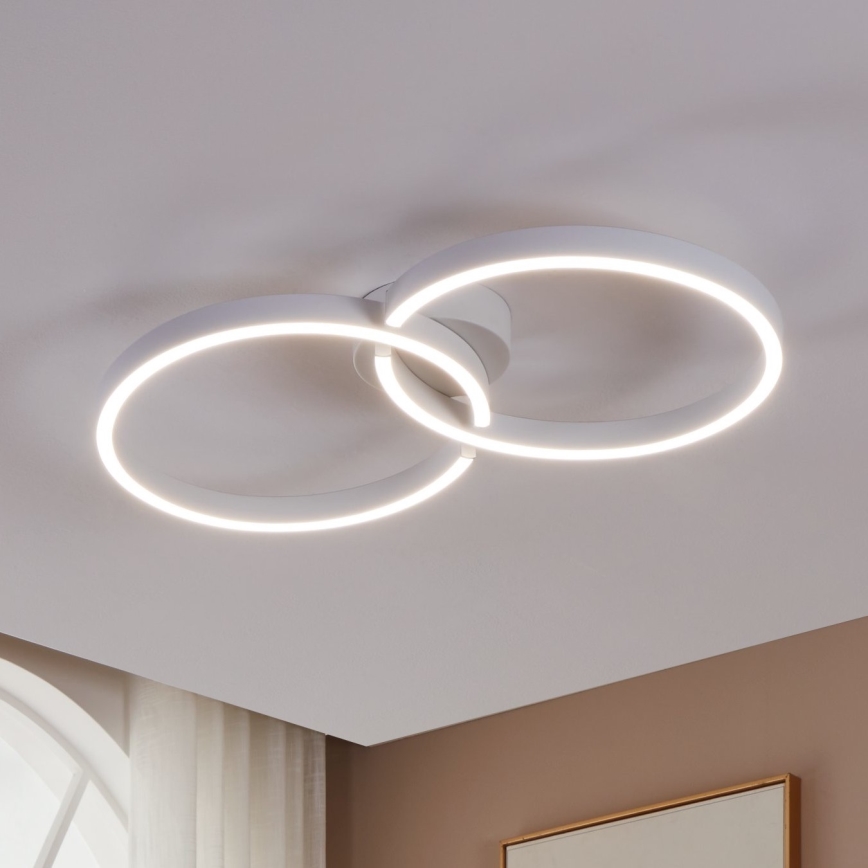 Eglo 900954 - LED RGBW Prigušiva plafonjera LED/19,5W/230V 2700-6500K bela + Daljinski upravljač