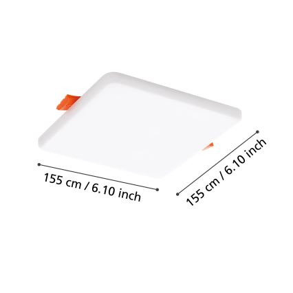 Eglo - LED Plafonjera za kupatilo LED/11,5W/230V 15,5x15,5 cm IP65