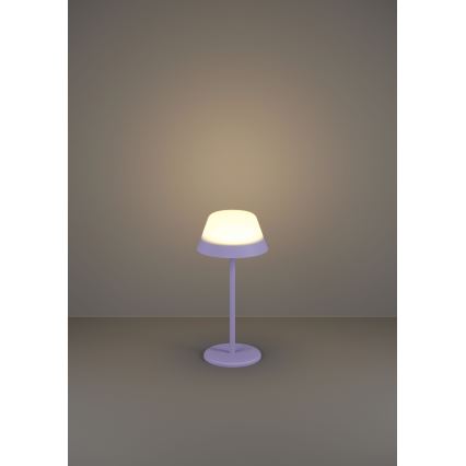 Eglo - LED RGBW Prigušiva dodirna vanjska lampa 2u1 LED/1,5W/5V 2600 mAh IP54 ljubičasta