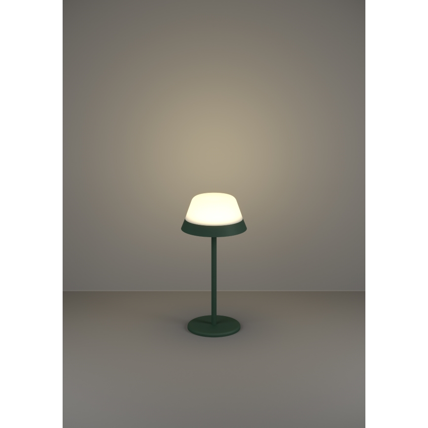 Eglo - LED RGBW Prigušiva dodirna vanjska lampa 2u1 LED/1,5W/5V 2600 mAh IP54 zelena