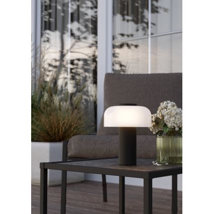 Eglo - LED Prigušiva dodirna vanjska lampa LED/2,25W/5V 2400-4000K 5200 mAh IP44 crno/bela