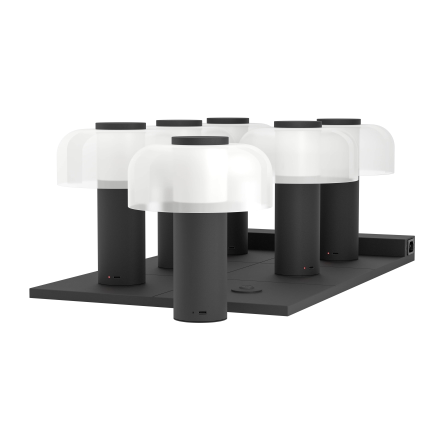 Eglo - LED Prigušiva dodirna vanjska lampa LED/2,25W/5V 2400-4000K 5200 mAh IP44 crno/bela