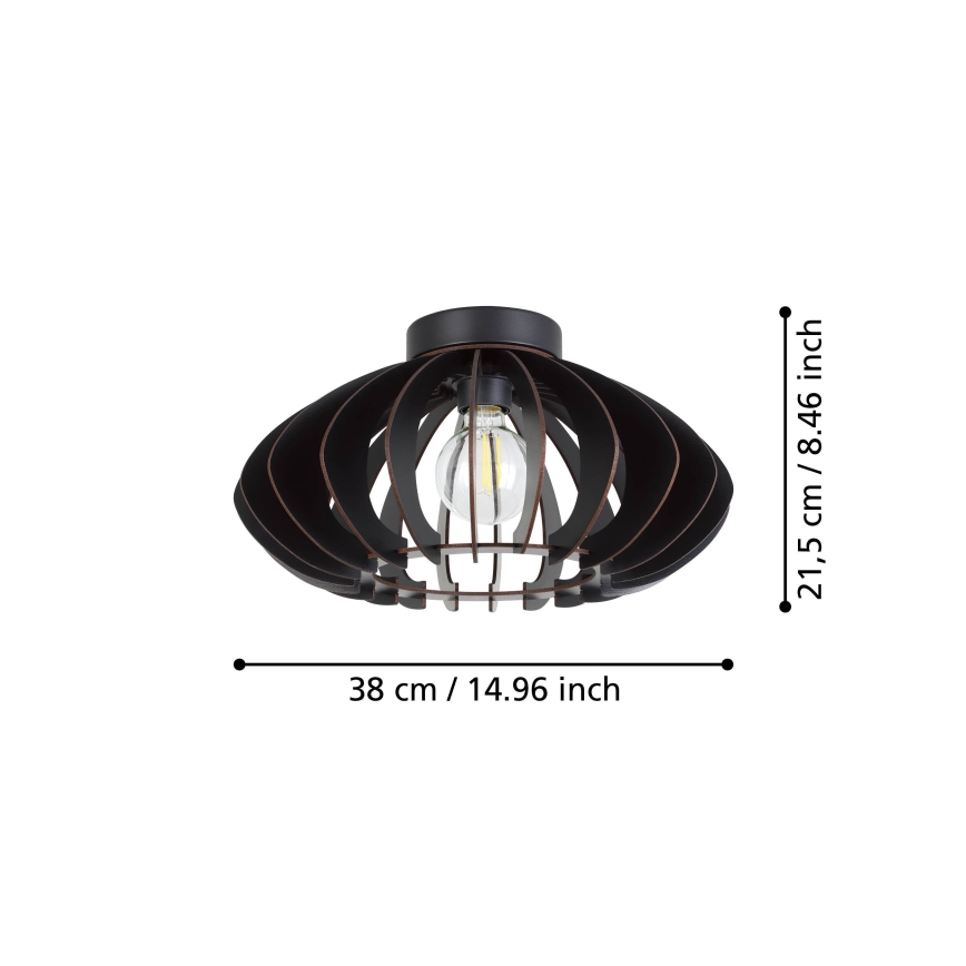 Eglo - Plafonjera 1xE27/40W/230V pr. 38 cm crno