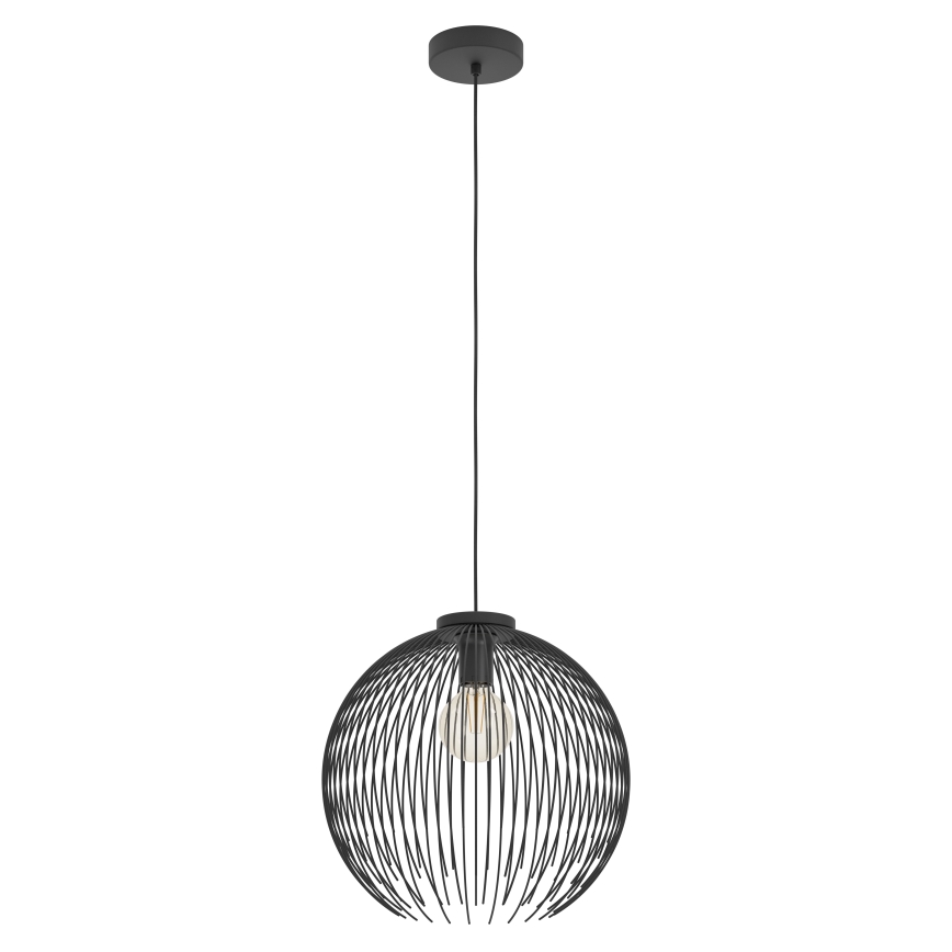 Eglo - Luster na sajli 1xE27/40W/230V crno