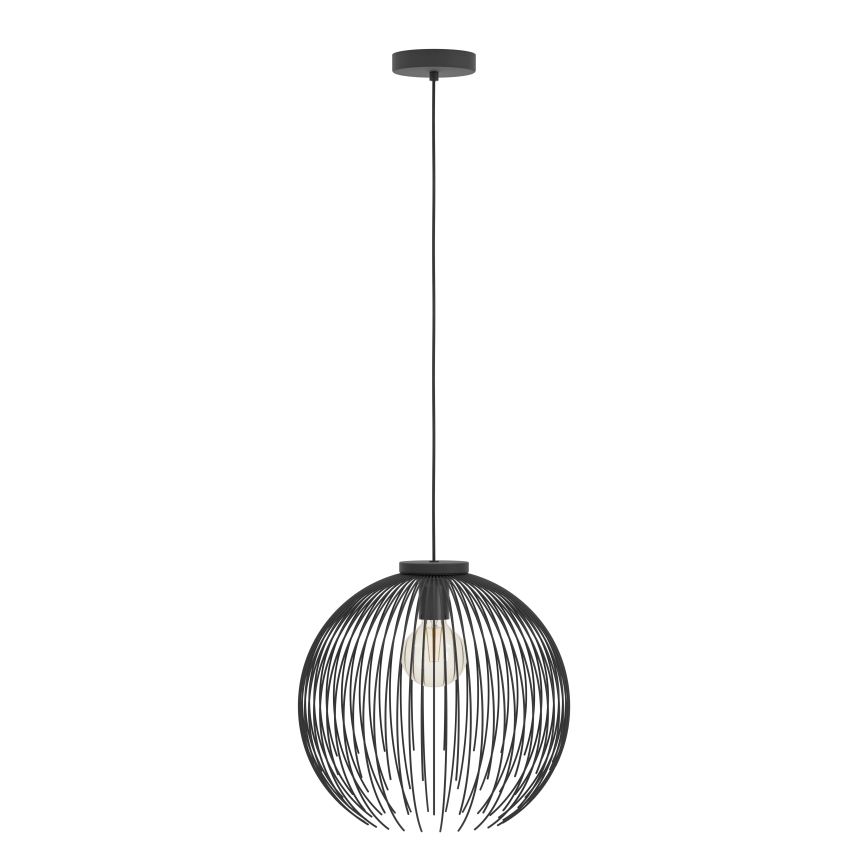 Eglo - Luster na sajli 1xE27/40W/230V crno