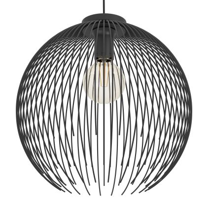 Eglo - Luster na sajli 1xE27/40W/230V crno