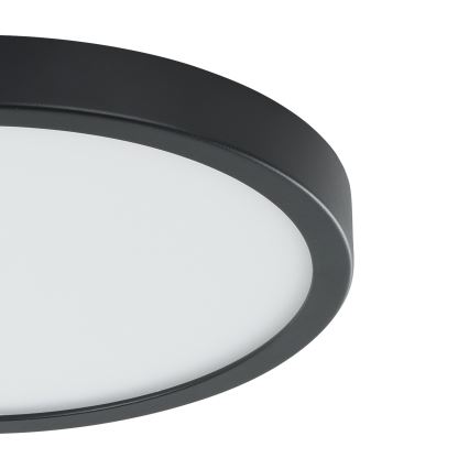 Eglo - LED plafonsko svetlo sa senzorom LED/20,5W/230V 3000K crno prečnik 28,5 cm