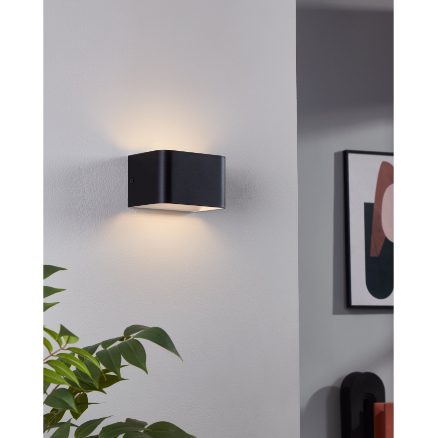 Eglo - LED Zidna lampa LED/6W/230V 3000K crno