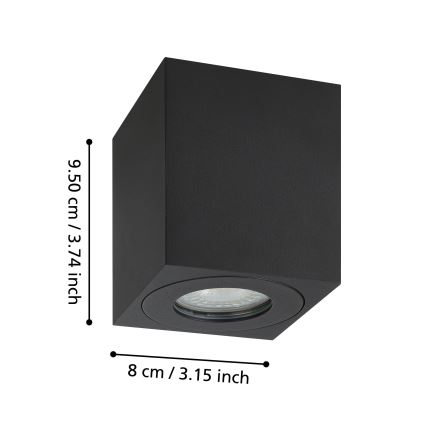 Eglo - Spoljašnja reflektorska lampa 1xGU10/5W/230V 8x8cm IP44