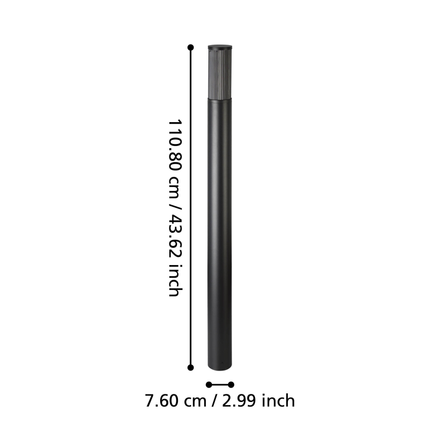 Eglo - Spoljašnja lampa 1xE27/15W/230V 110 cm IP54