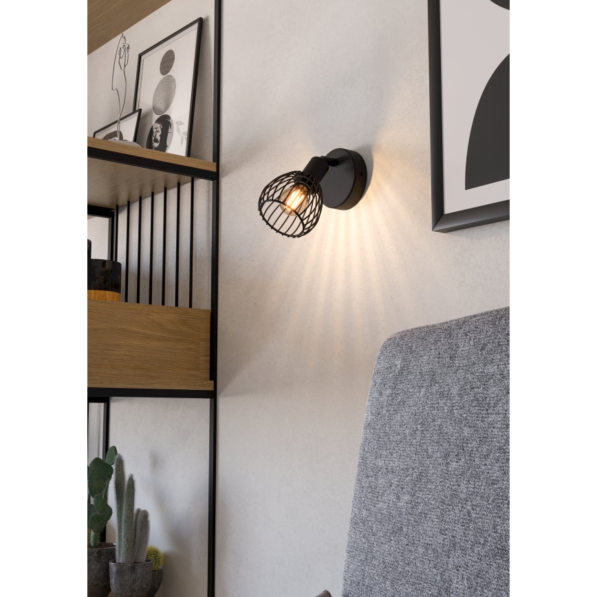 Eglo - Zidna lampa 1xE14/40W/230V crno