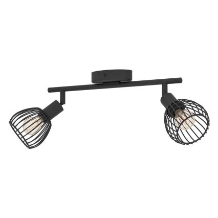 Eglo - Reflektorska lampa 2xE14/40W/230V crno