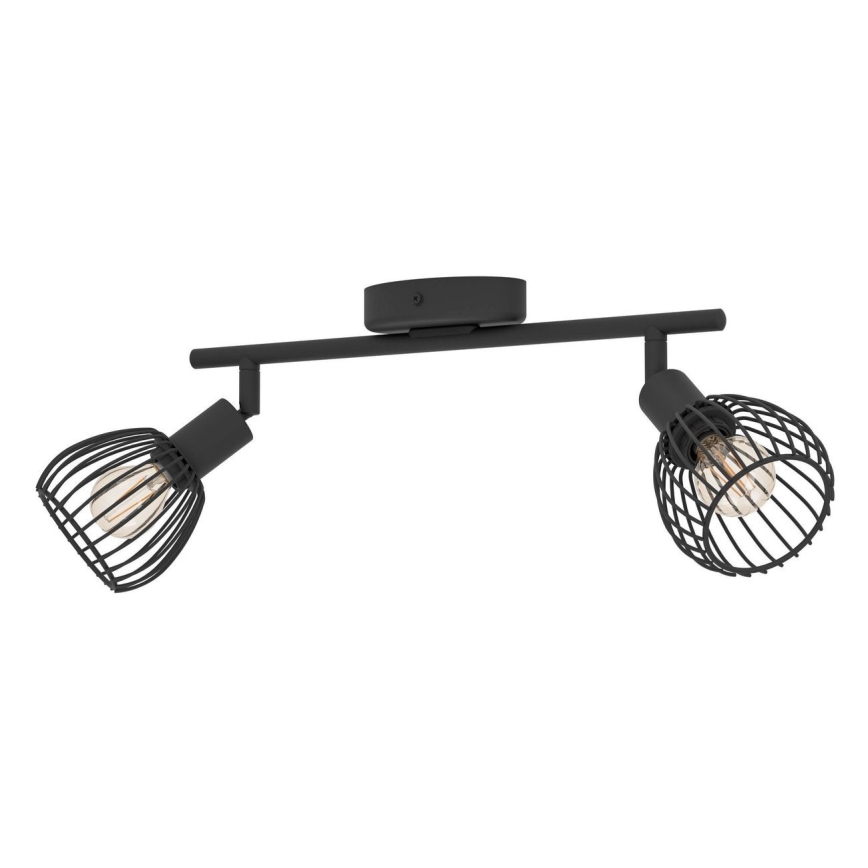 Eglo - Reflektorska lampa 2xE14/40W/230V crno
