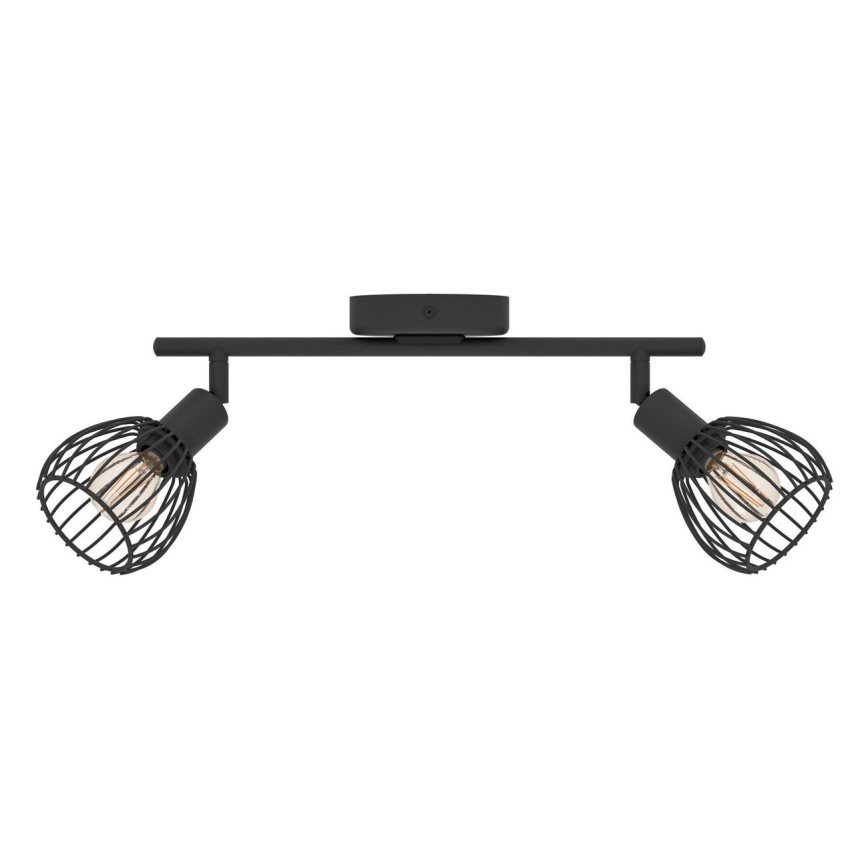 Eglo - Reflektorska lampa 2xE14/40W/230V crno
