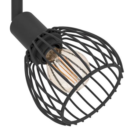 Eglo - Reflektorska lampa 2xE14/40W/230V crno