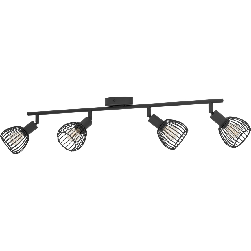 Eglo - Reflektorska lampa 4xE14/40W/230V crno