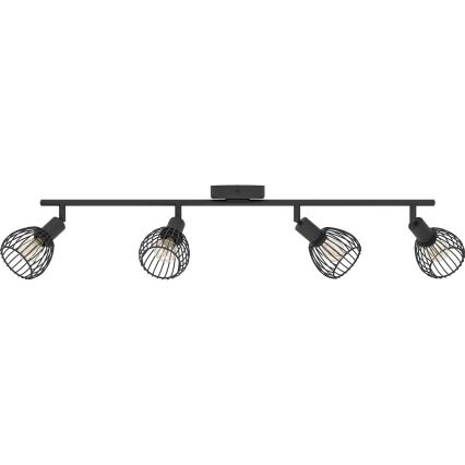 Eglo - Reflektorska lampa 4xE14/40W/230V crno