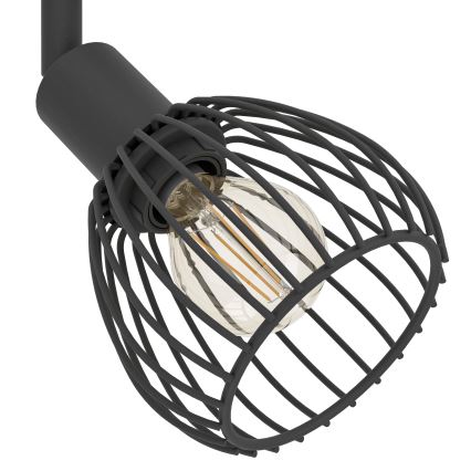 Eglo - Reflektorska lampa 4xE14/40W/230V crno