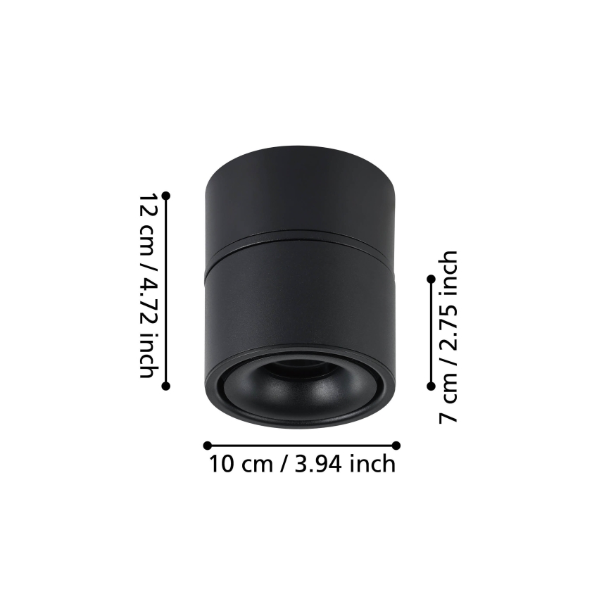 Eglo - LED Reflektorska lampa LED/8W/230V 3000K crno
