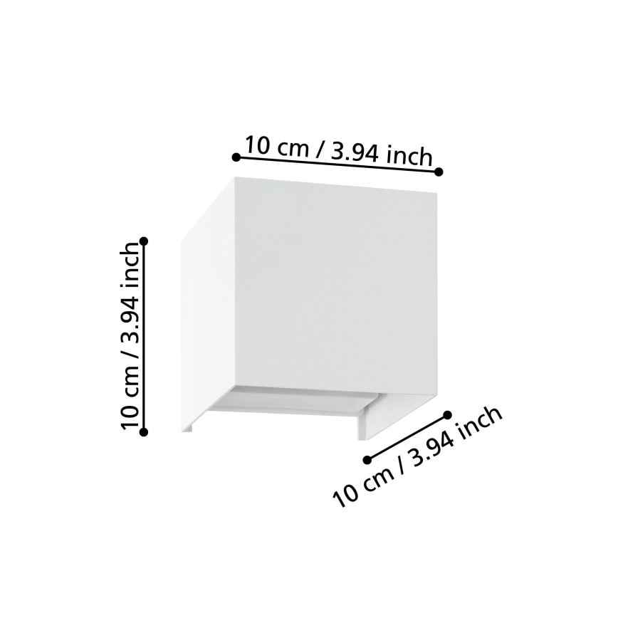 Eglo - LED Zidna lampa 2xLED/1,5W/230V 3000K bela