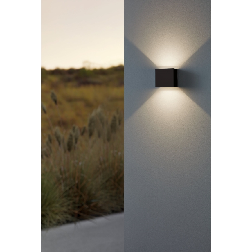 Eglo - LED Spoljna zidna lampa 2xLED/2,8W/230V IP54 crno