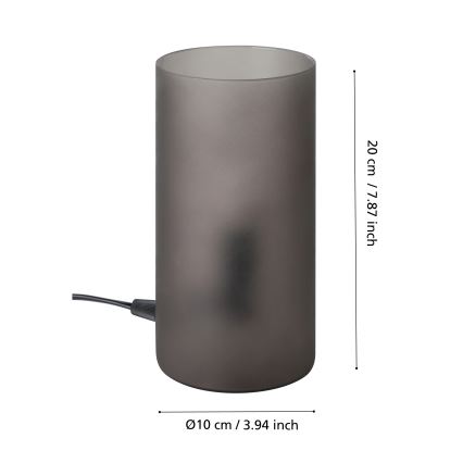 Eglo - Stona lampa 1xE14/40W/230V crno