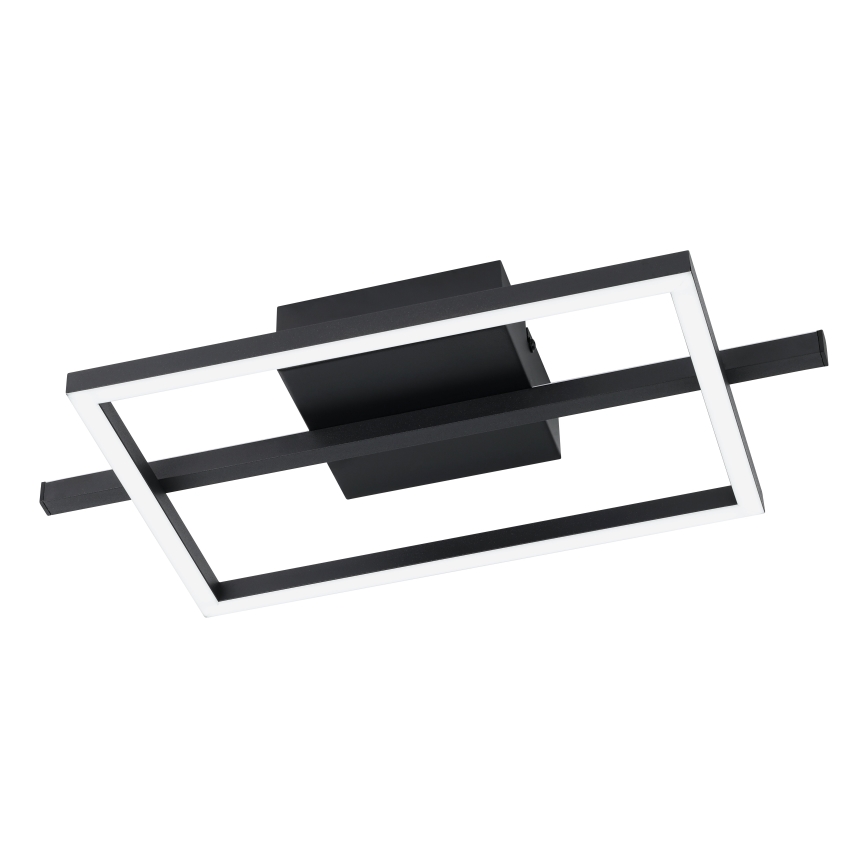 Eglo - LED RGBW Prigušiva plafonjera LED/17W/230V 2700-6500K crno + Daljinski upravljač