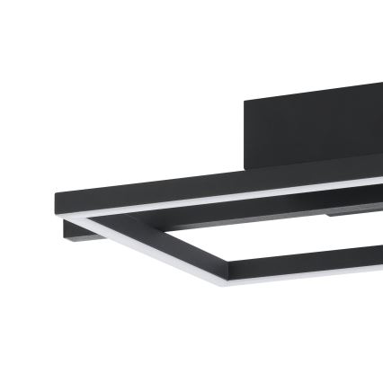 Eglo - LED RGBW Prigušiva plafonjera LED/17W/230V 2700-6500K crno + Daljinski upravljač