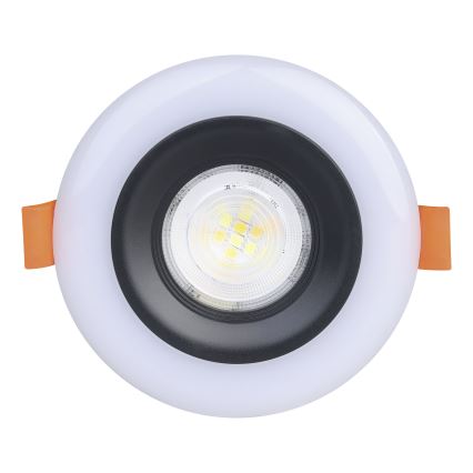 Eglo - Set 3x LED RGBW Prigušiva ugradbena lampa za kupatilo 3xLED/3,8W/230V 2700-6500K IP44 + Daljinski upravljač